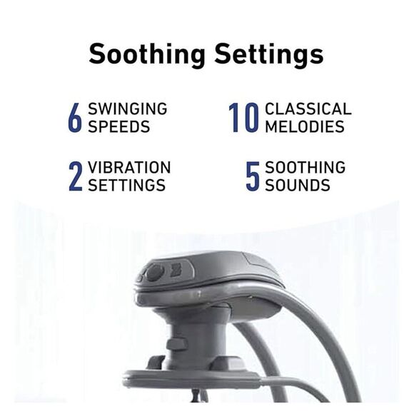 Graco DuetSoothe Swing and Rocker with Removable Swing Seat 6 Speeds for Infant - Picture 3 of 8